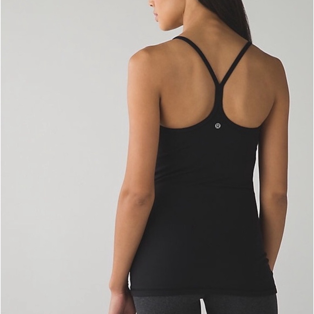 Lululemon Athletica Black Fitted Sleeveless Tank